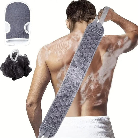 3pc Shower Back Exfoliating Kit - Perfect For Back Acne